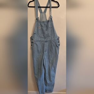 Lucy & Yak Easton Overalls Light Blue Denim Organic Cotton Sz 12 R